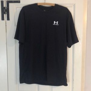 Under armor heat gear. Size large shirt sleeve. One small thread pull as shown